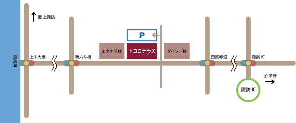 トコロテラスアクセスマップ
